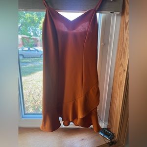 Burnt orange dress
